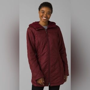 Brand new, with tags! PrAna’s Women’s Esla Coat, size Medium in Camel color.
